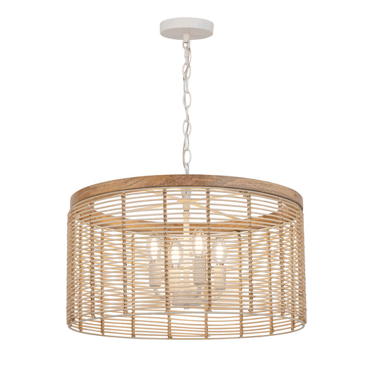 Vannerie 4-Light Pendant Ecru by Maxim Lighting