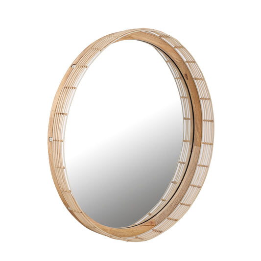 Vannerie Mirror Ecru by Maxim Lighting