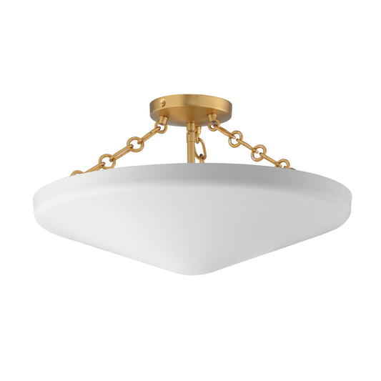 Artemis 3-Light Flush Mount Natural Aged Brass by Maxim Lighting