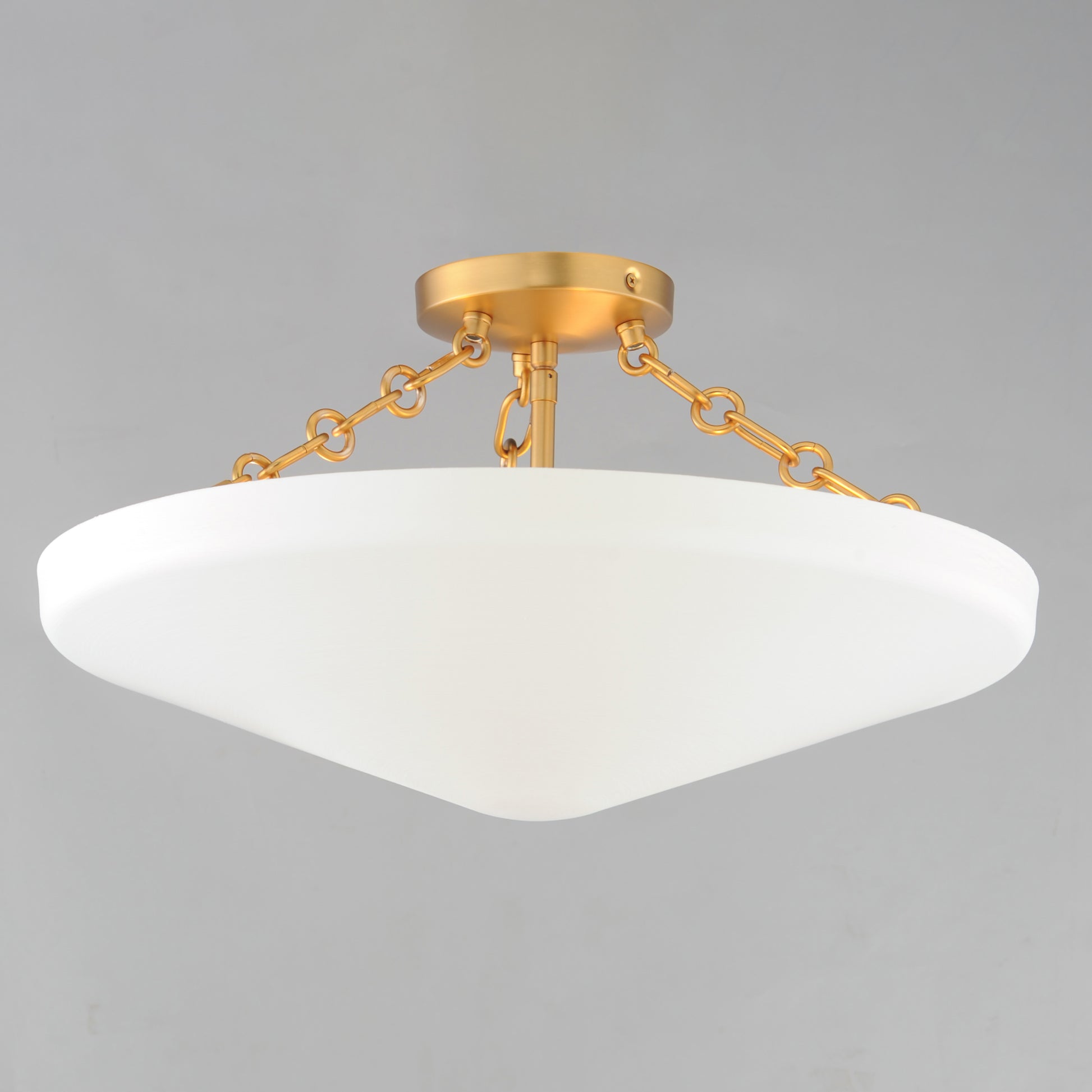 Artemis 3-Light Flush Mount Natural Aged Brass by Maxim Lighting