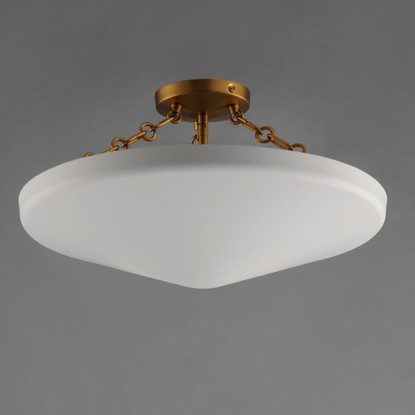 Artemis 3-Light Flush Mount Natural Aged Brass by Maxim Lighting