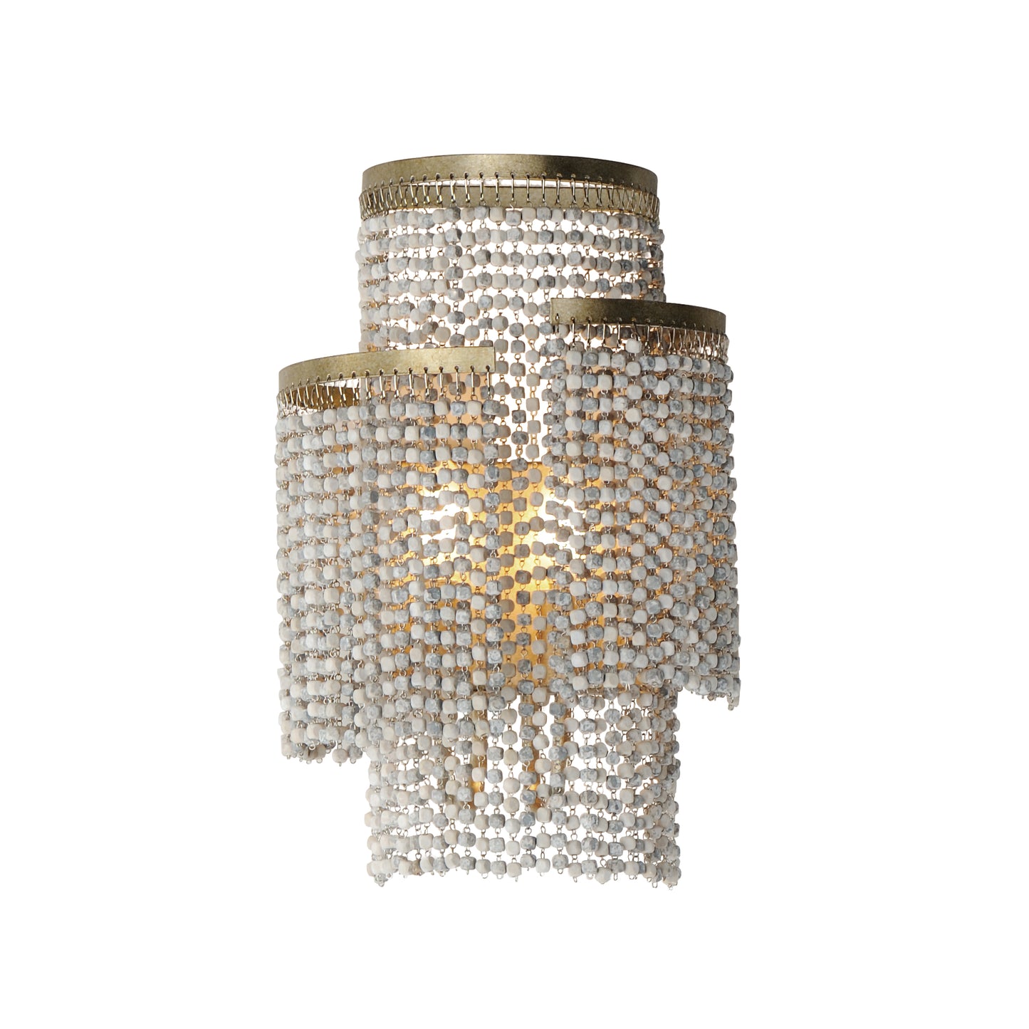 Fontaine 2-Light Wall Sconce Golden Silver by Maxim Lighting