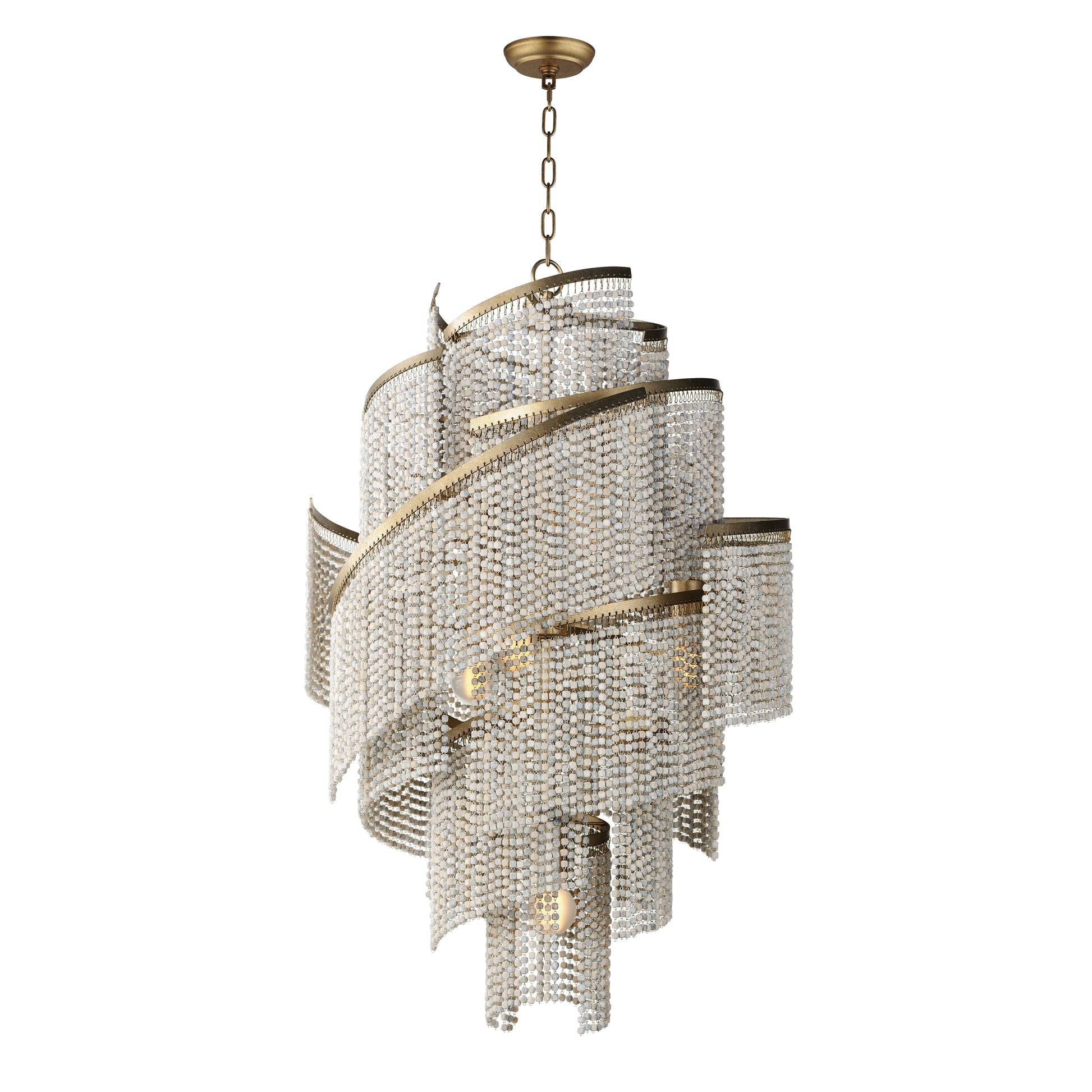 Fontaine 7-Light Chandelier Golden Silver by Maxim Lighting