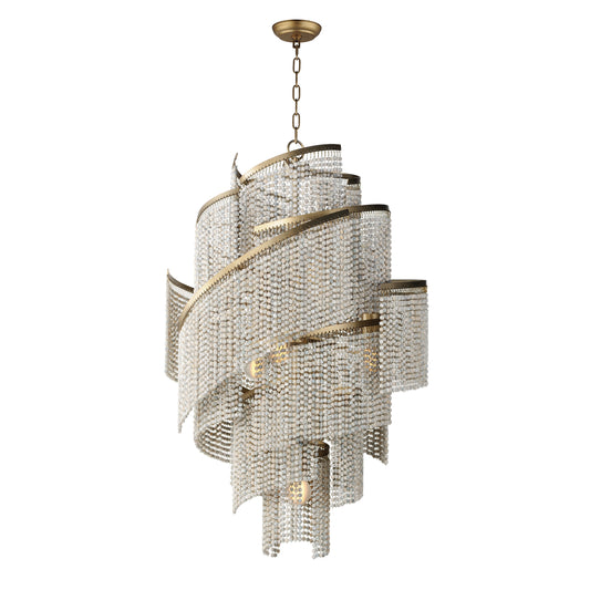 Fontaine 7-Light Chandelier Golden Silver by Maxim Lighting