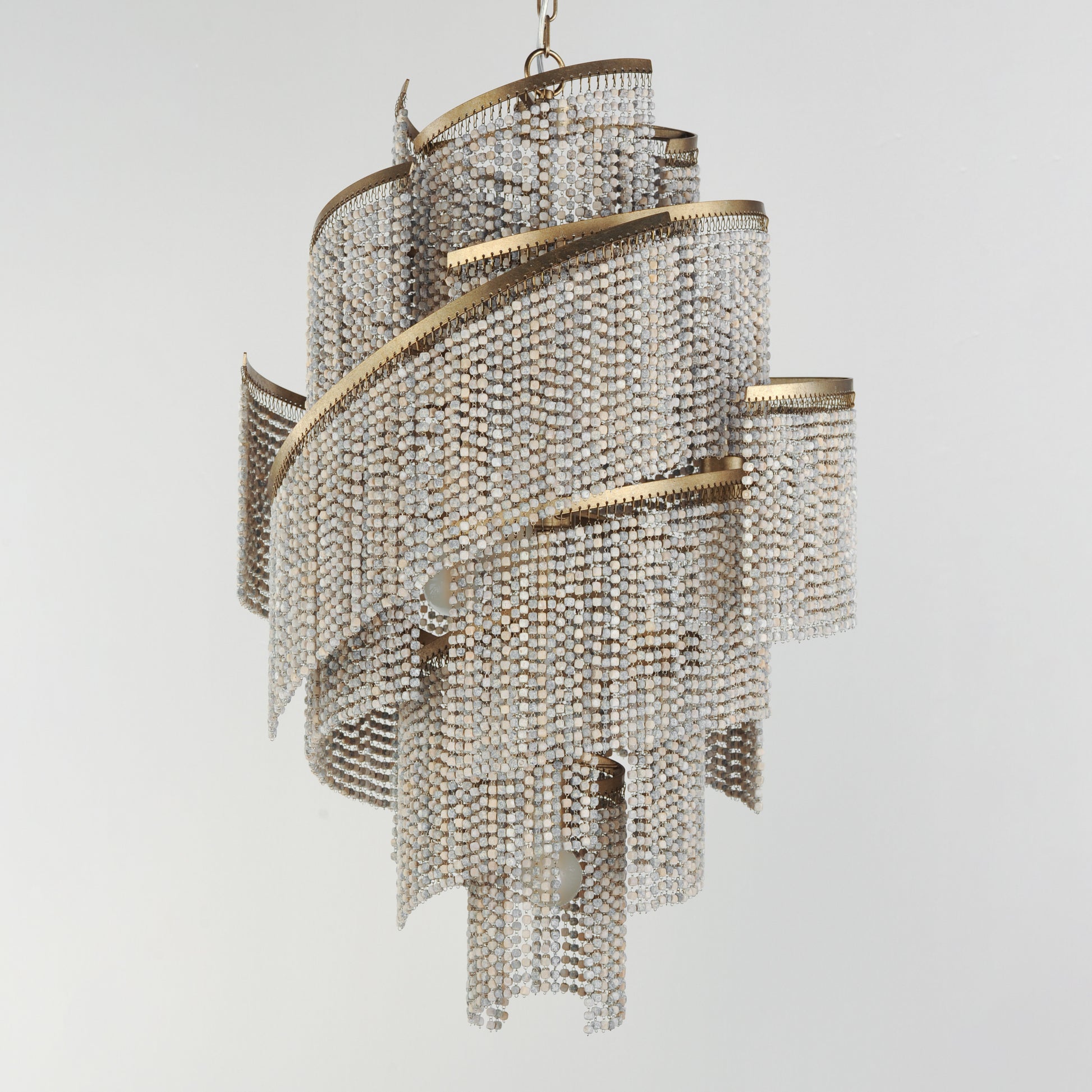 Fontaine 7-Light Chandelier Golden Silver by Maxim Lighting