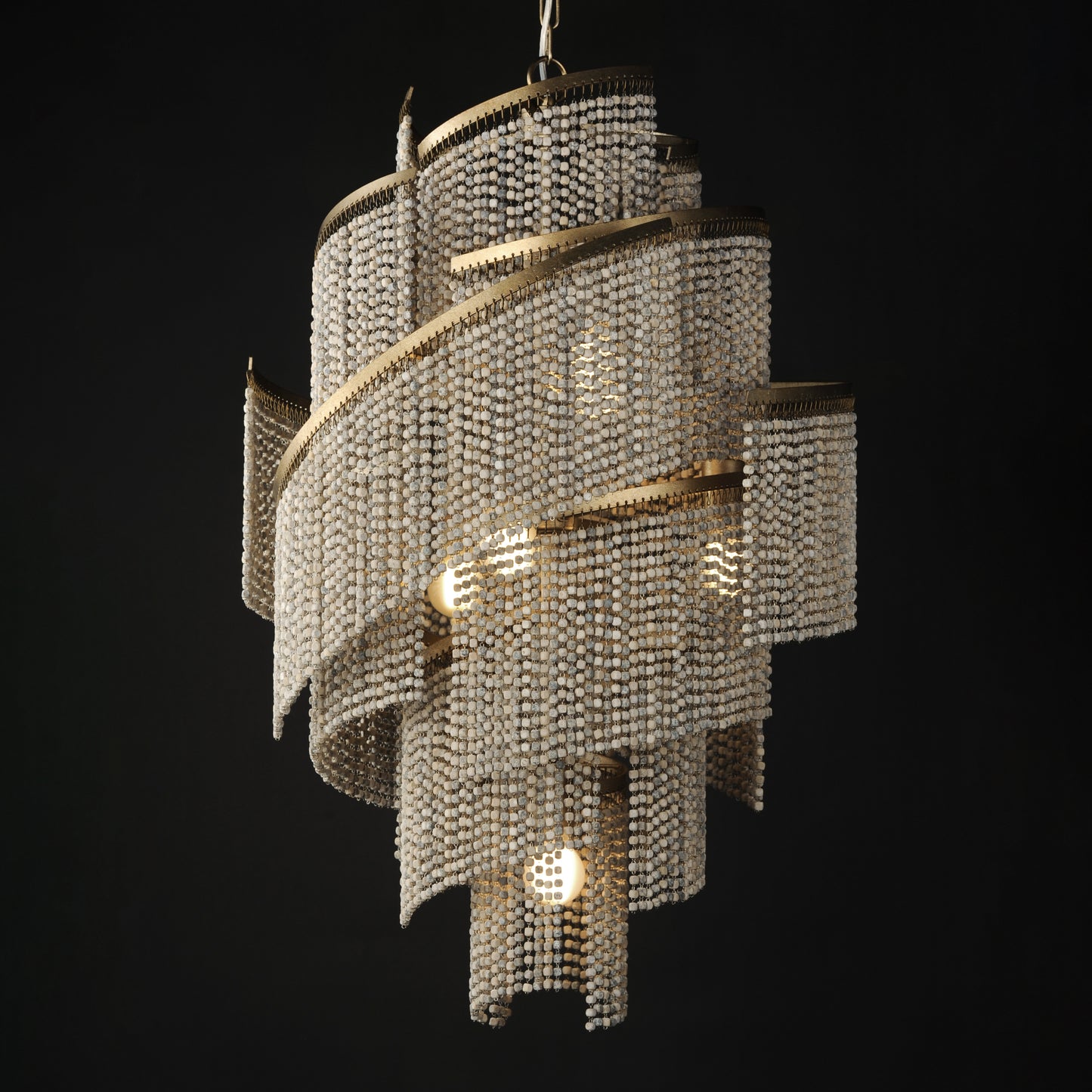 Fontaine 7-Light Chandelier Golden Silver by Maxim Lighting