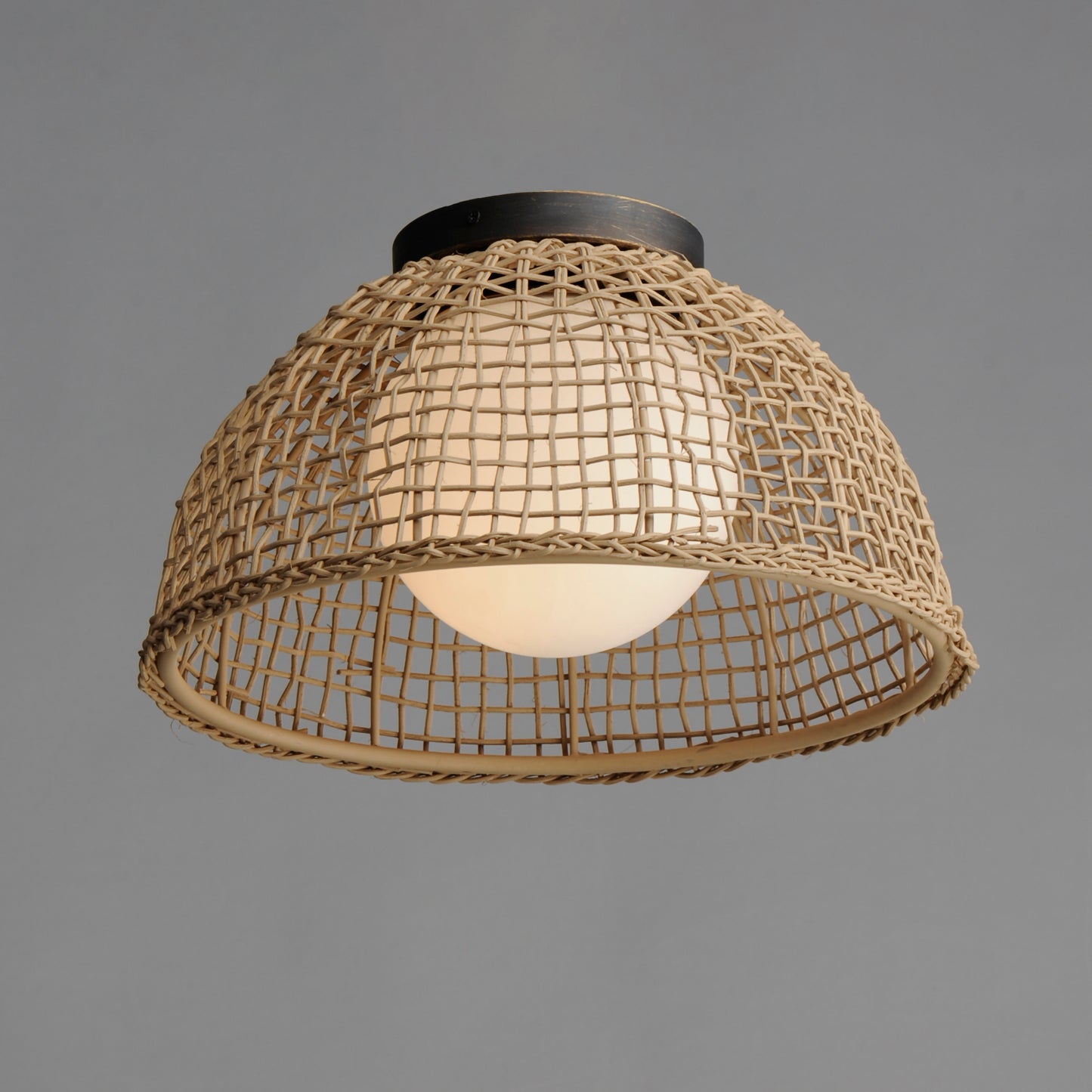 Cestino Flush Mount Antique Bronze by Maxim Lighting