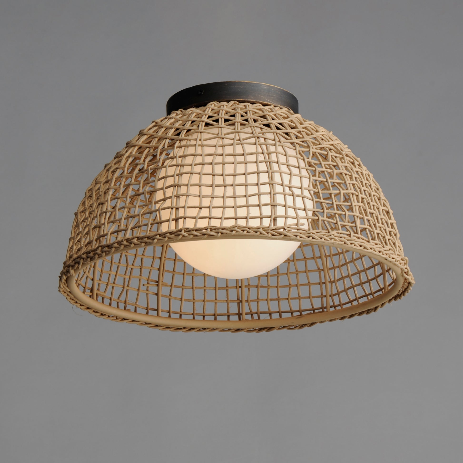 Cestino Flush Mount Antique Bronze by Maxim Lighting