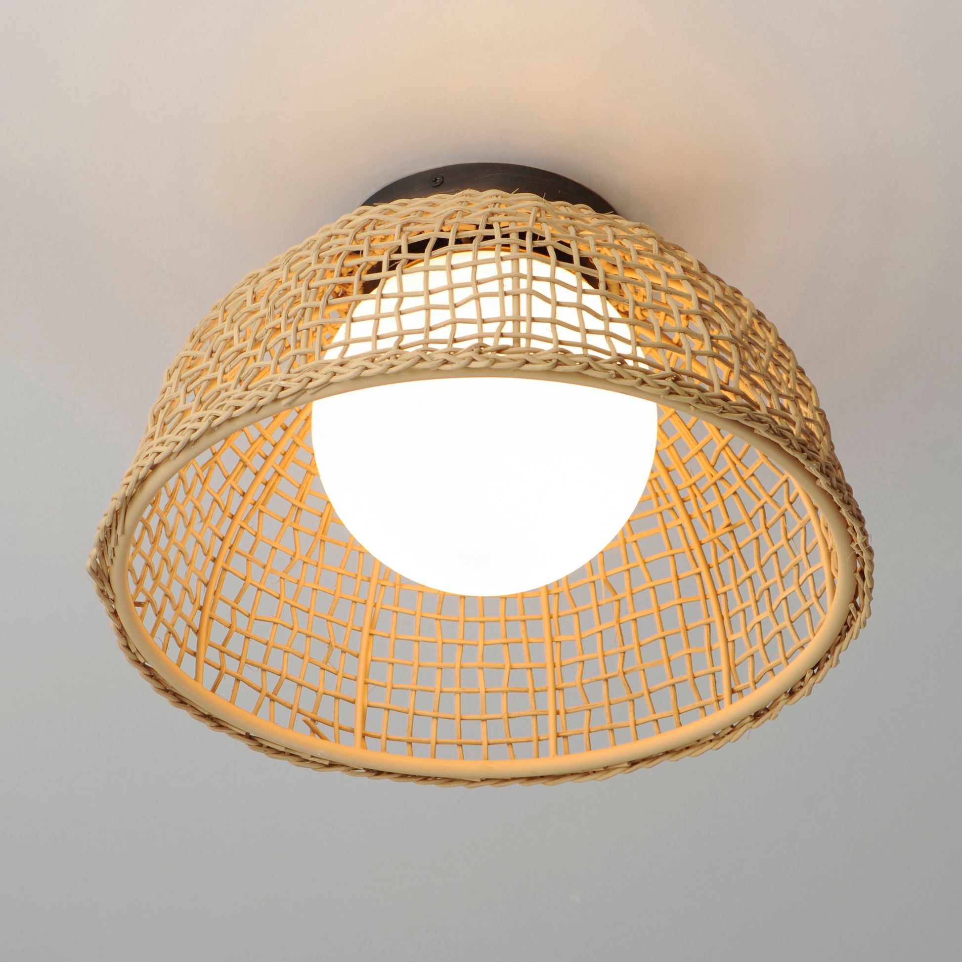 Cestino Flush Mount Antique Bronze by Maxim Lighting
