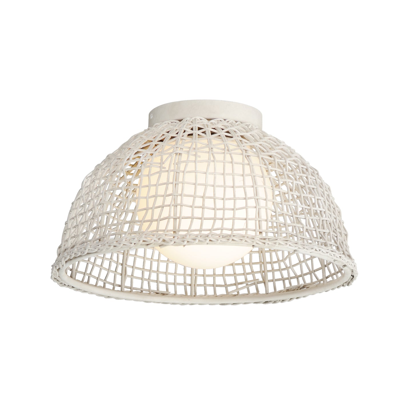 Cestino Flush Mount Weathered White by Maxim Lighting