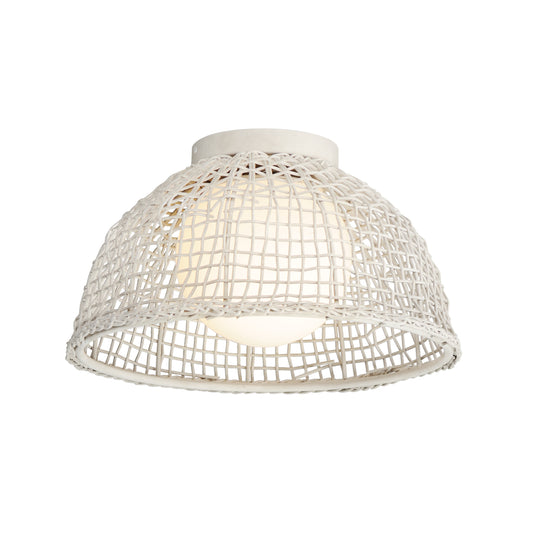 Cestino Flush Mount Weathered White by Maxim Lighting
