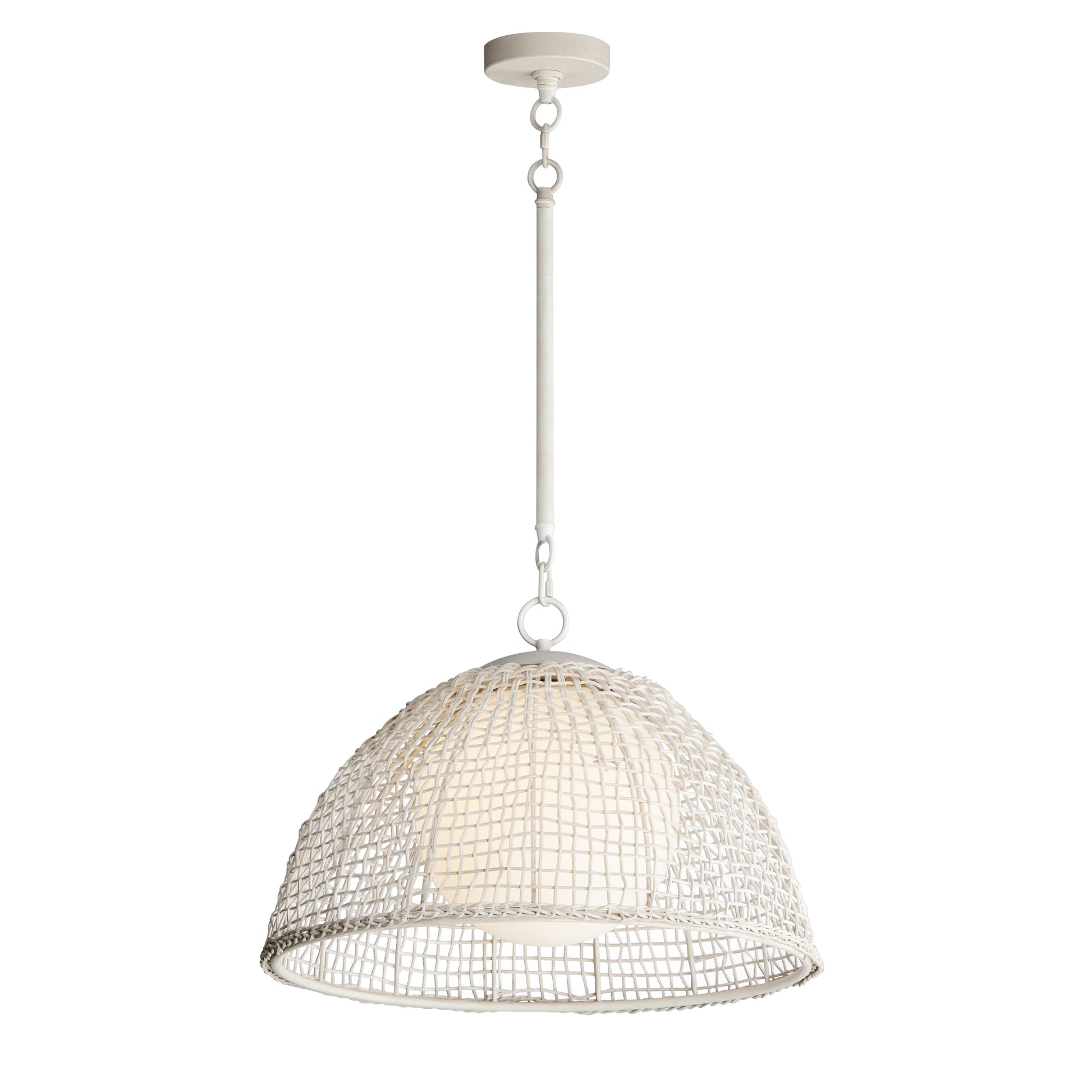 Cestino Pendant Weathered White by Maxim Lighting