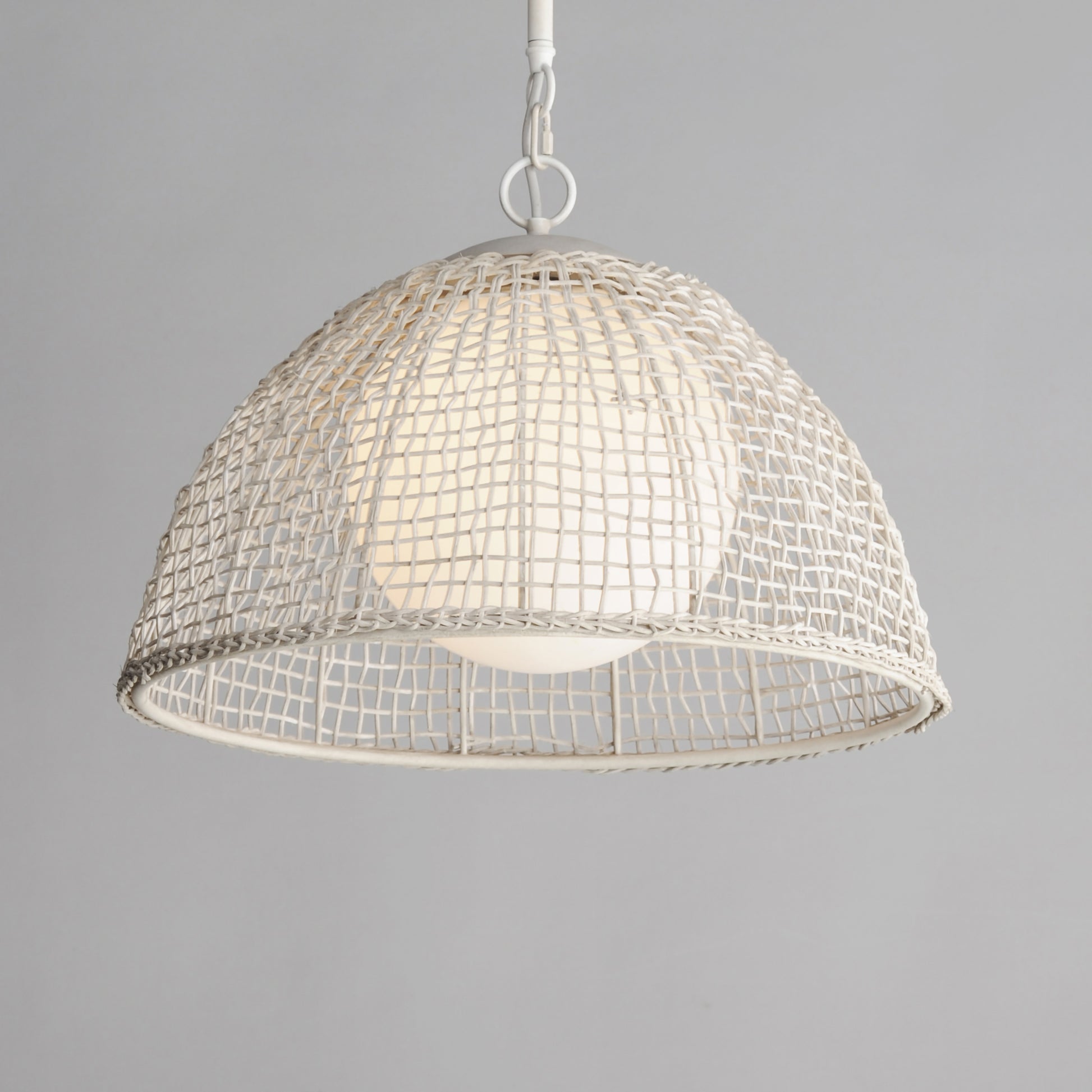 Cestino Pendant Weathered White by Maxim Lighting