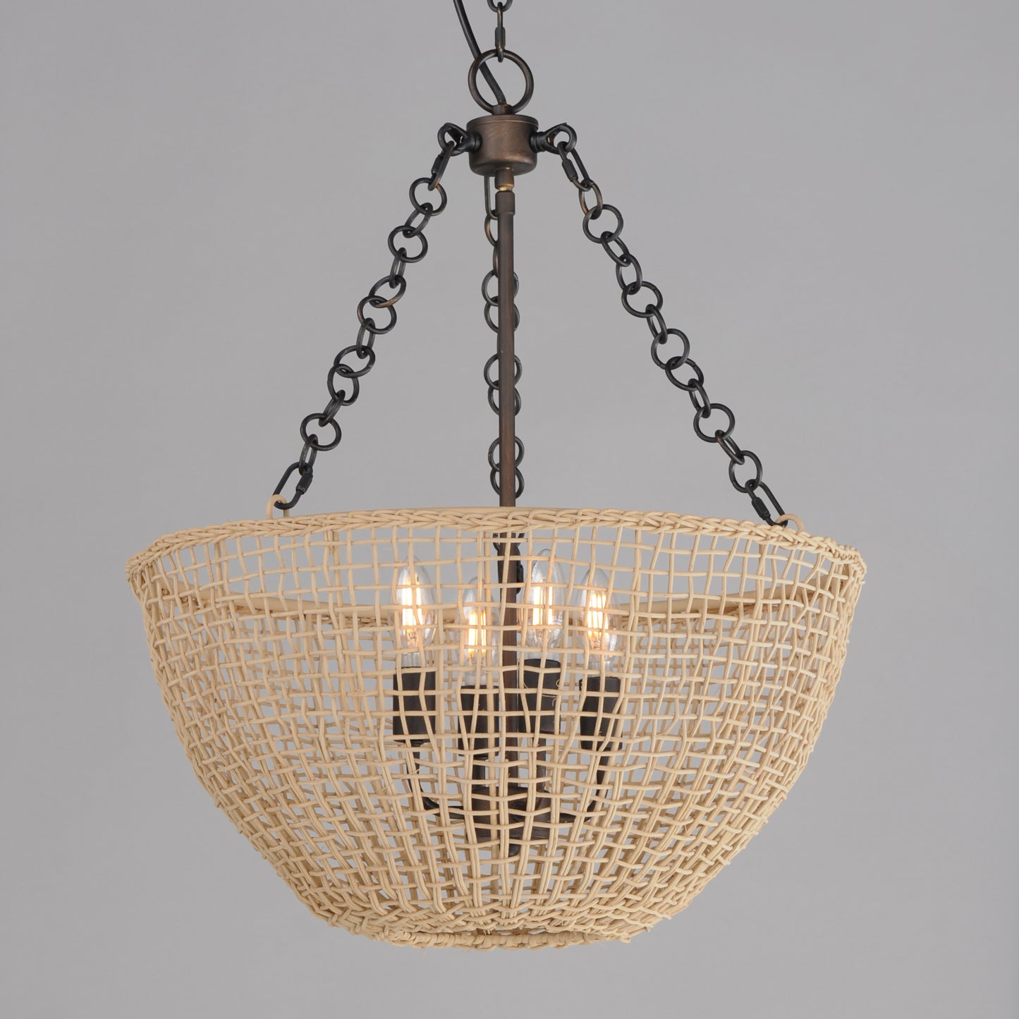 Cestino 4-Light Pendant Antique Bronze by Maxim Lighting