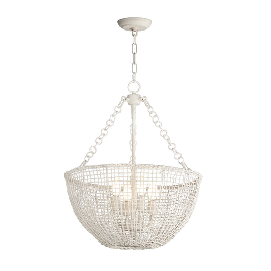 Cestino 4-Light Pendant Weathered White by Maxim Lighting