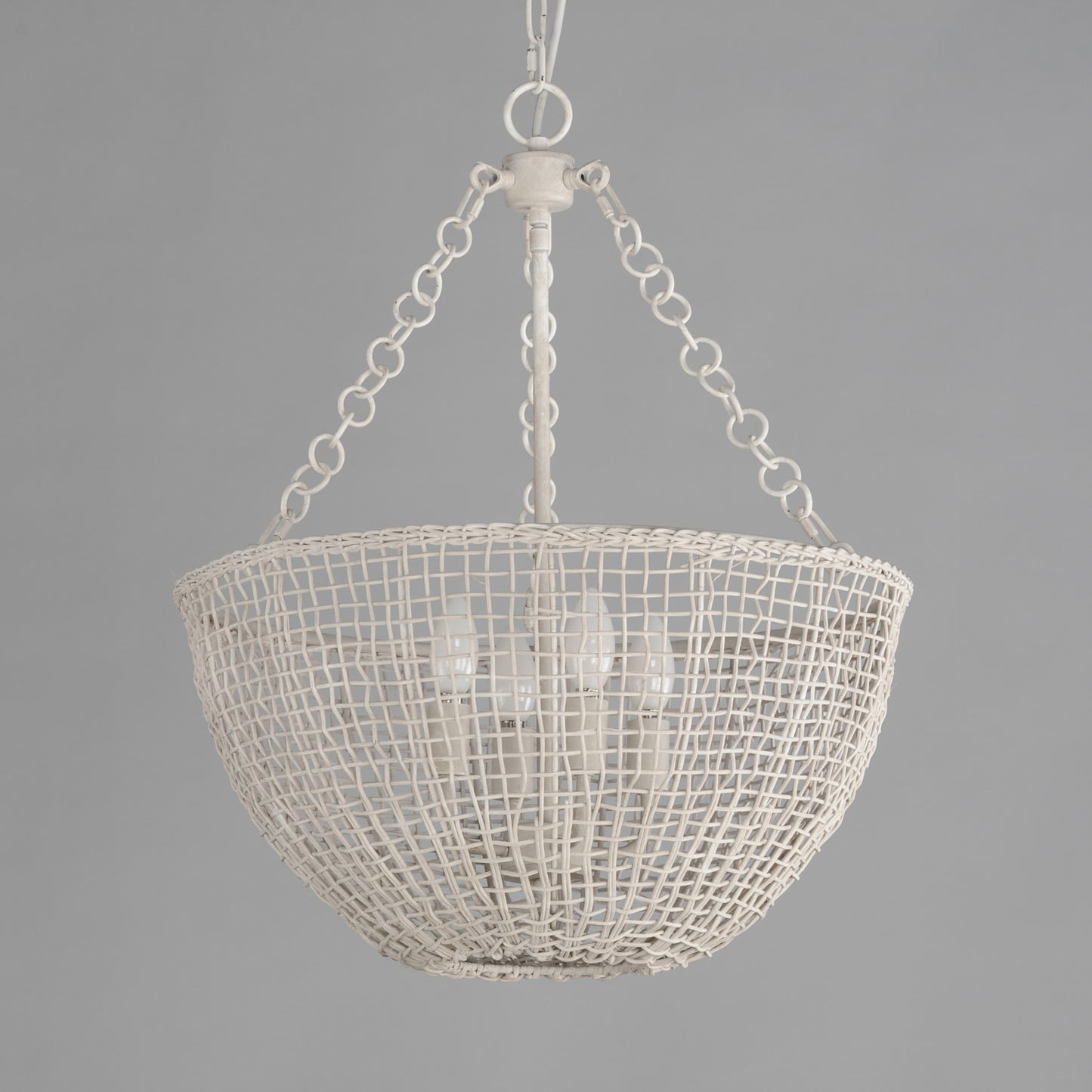 Cestino 4-Light Pendant Weathered White by Maxim Lighting