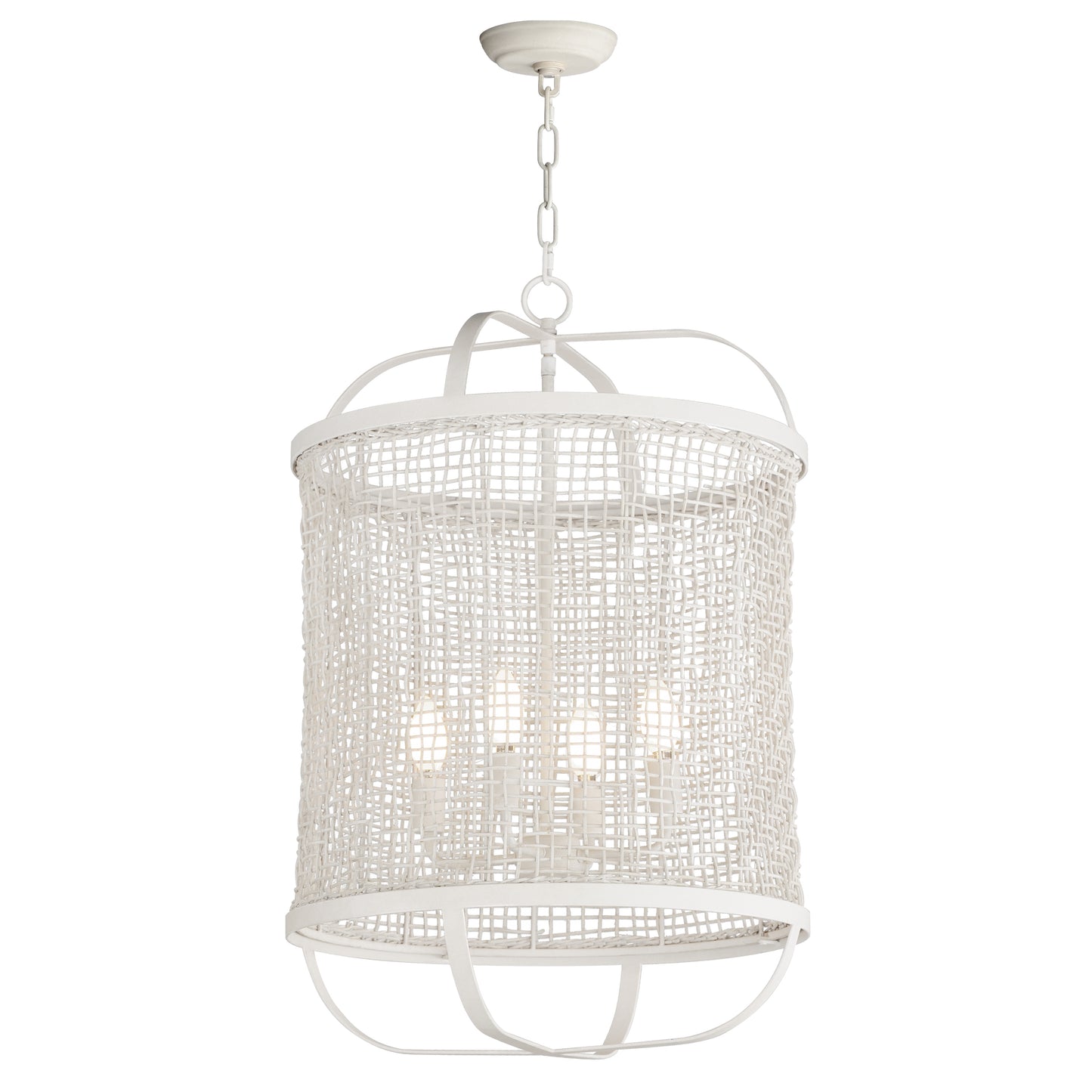 Cestino 19" Pendant Weathered White by Maxim Lighting