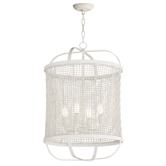 Cestino 19" Pendant Weathered White by Maxim Lighting