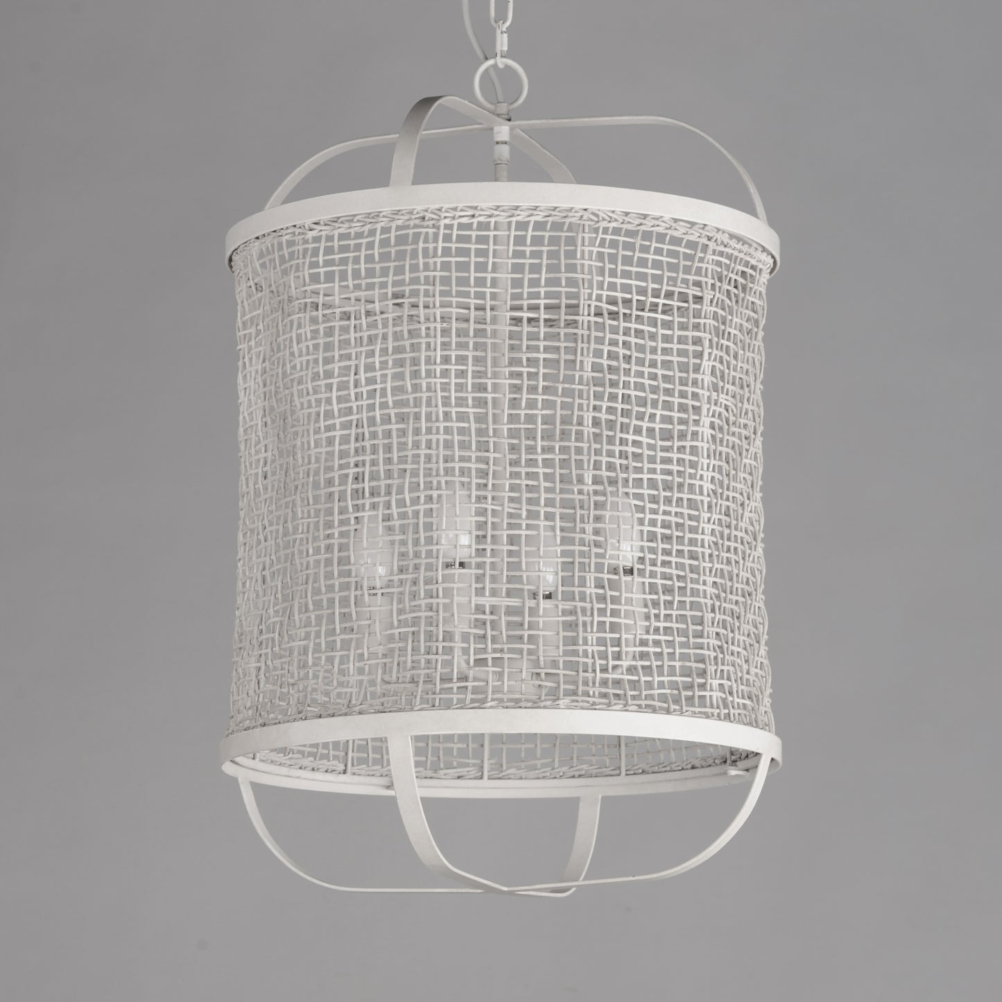 Cestino 19" Pendant Weathered White by Maxim Lighting