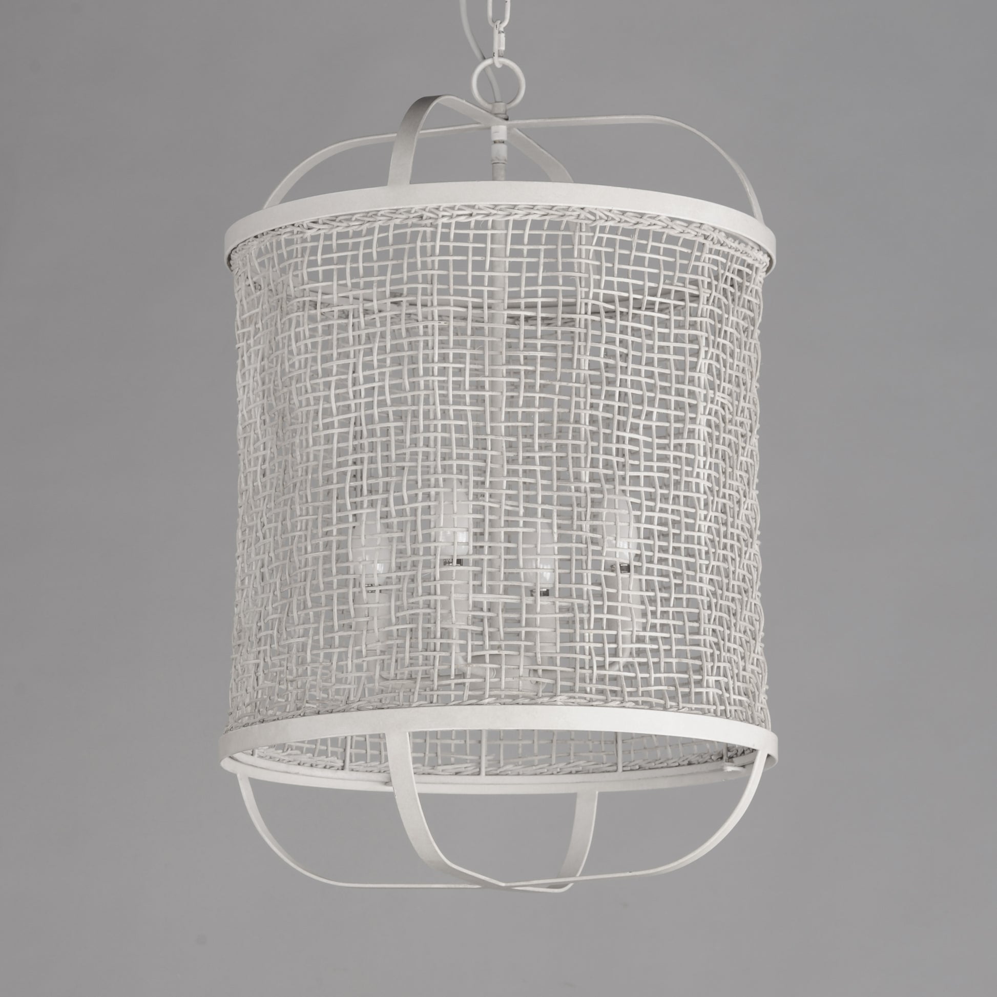 Cestino 19" Pendant Weathered White by Maxim Lighting