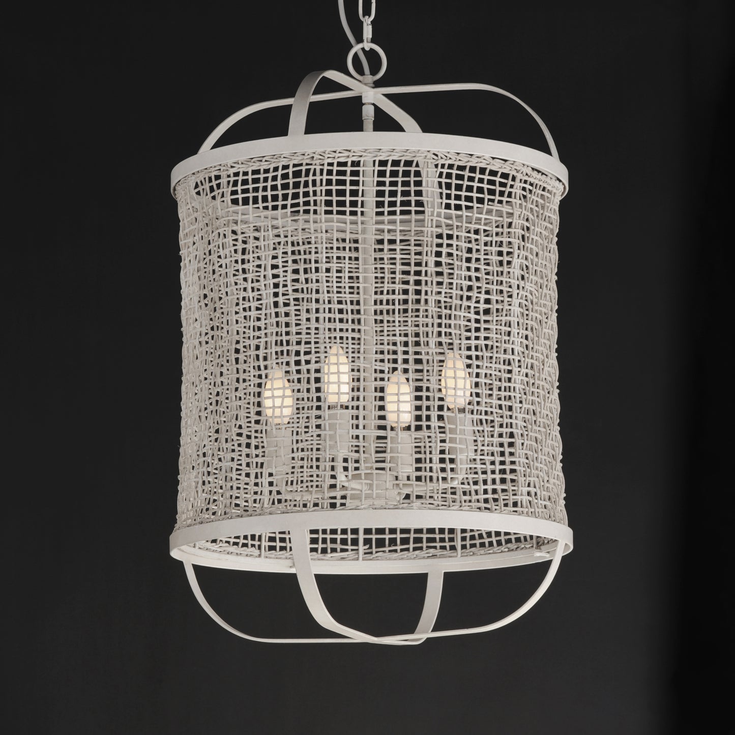 Cestino 19" Pendant Weathered White by Maxim Lighting