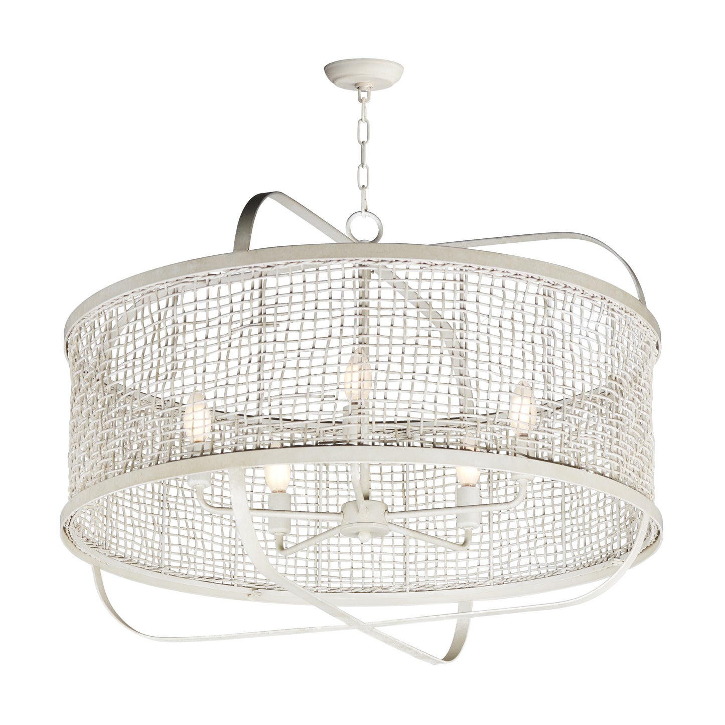 Cestino 30" Pendant Weathered White by Maxim Lighting