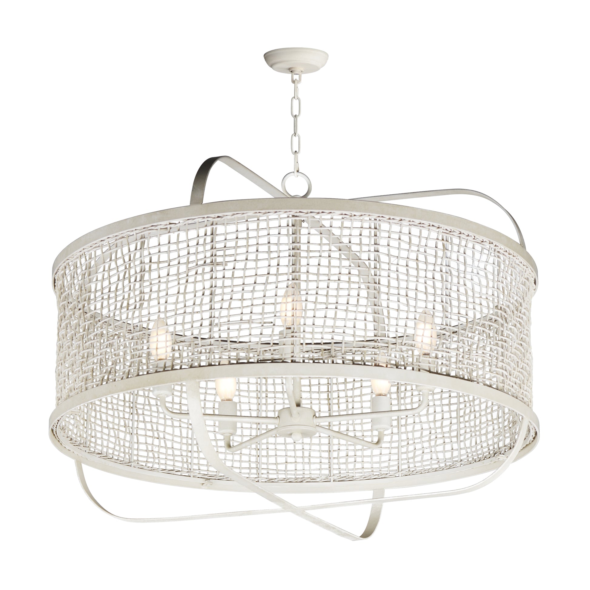 Cestino 30" Pendant Weathered White by Maxim Lighting