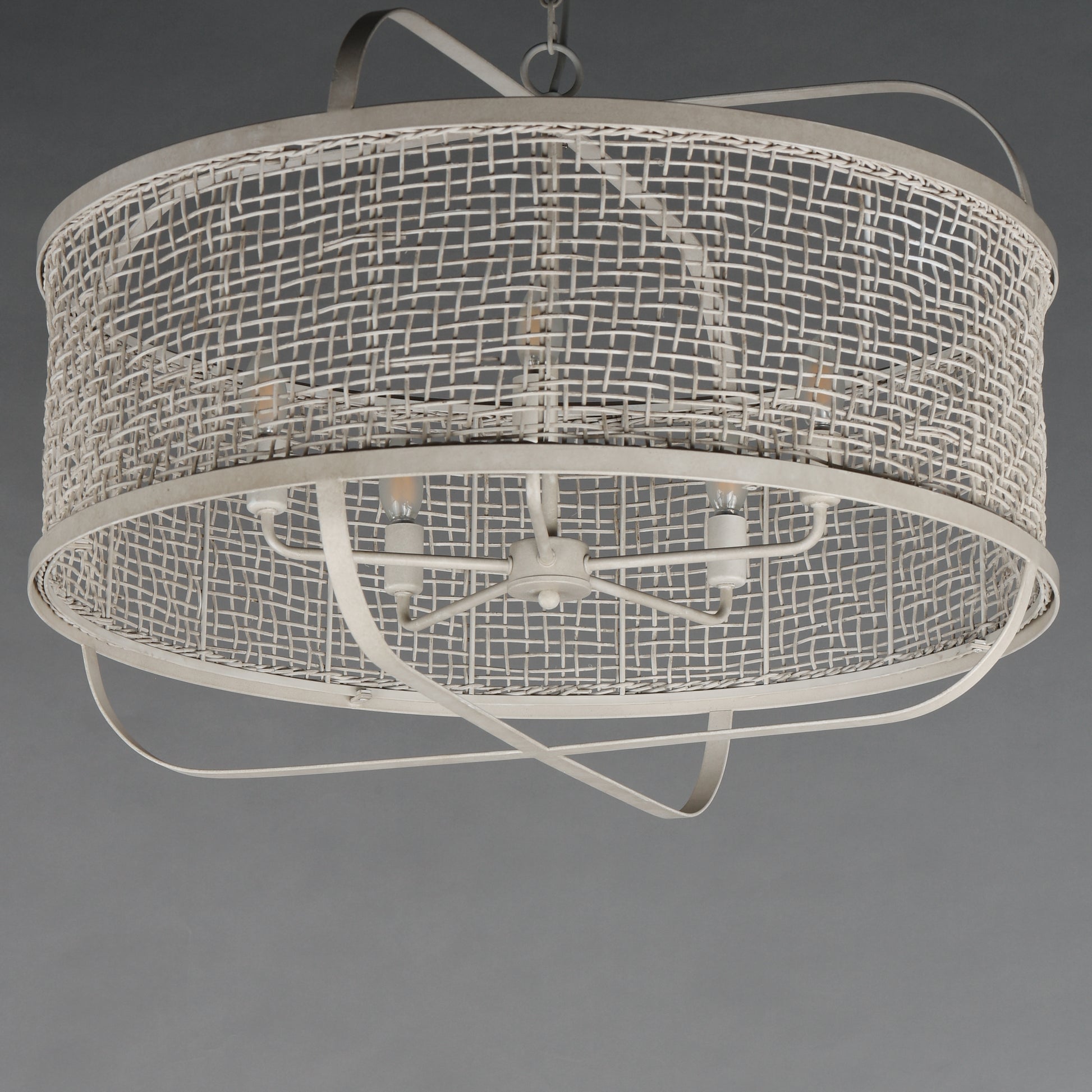 Cestino 30" Pendant Weathered White by Maxim Lighting