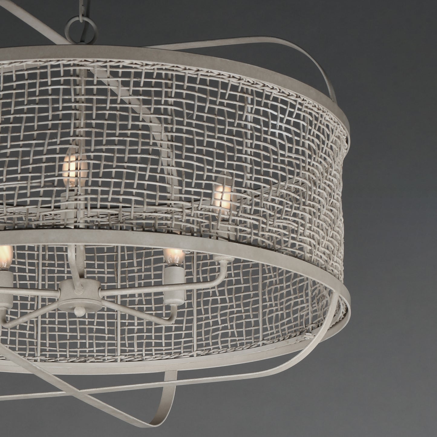 Cestino 30" Pendant Weathered White by Maxim Lighting