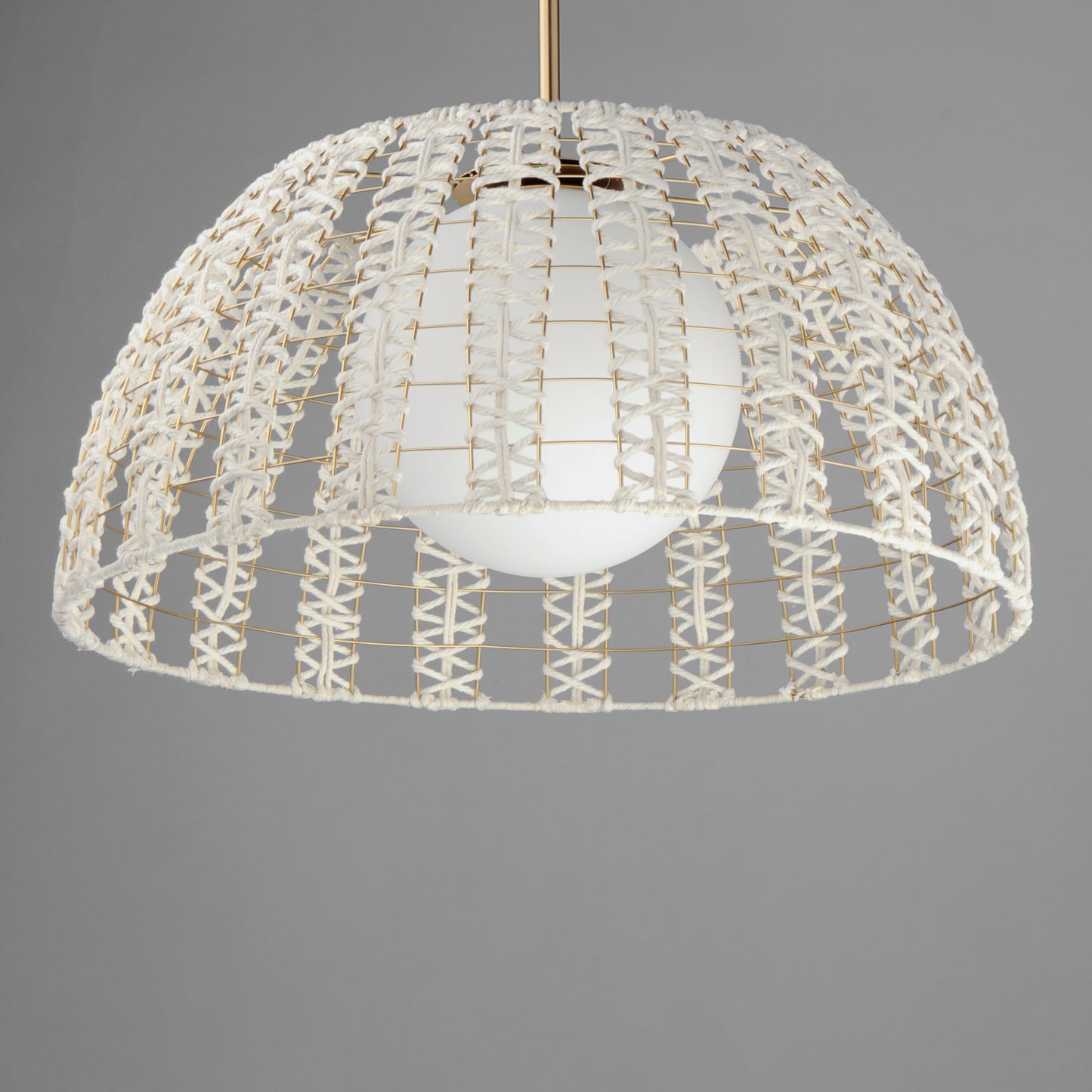 Macrame Pendant Gold by Maxim Lighting