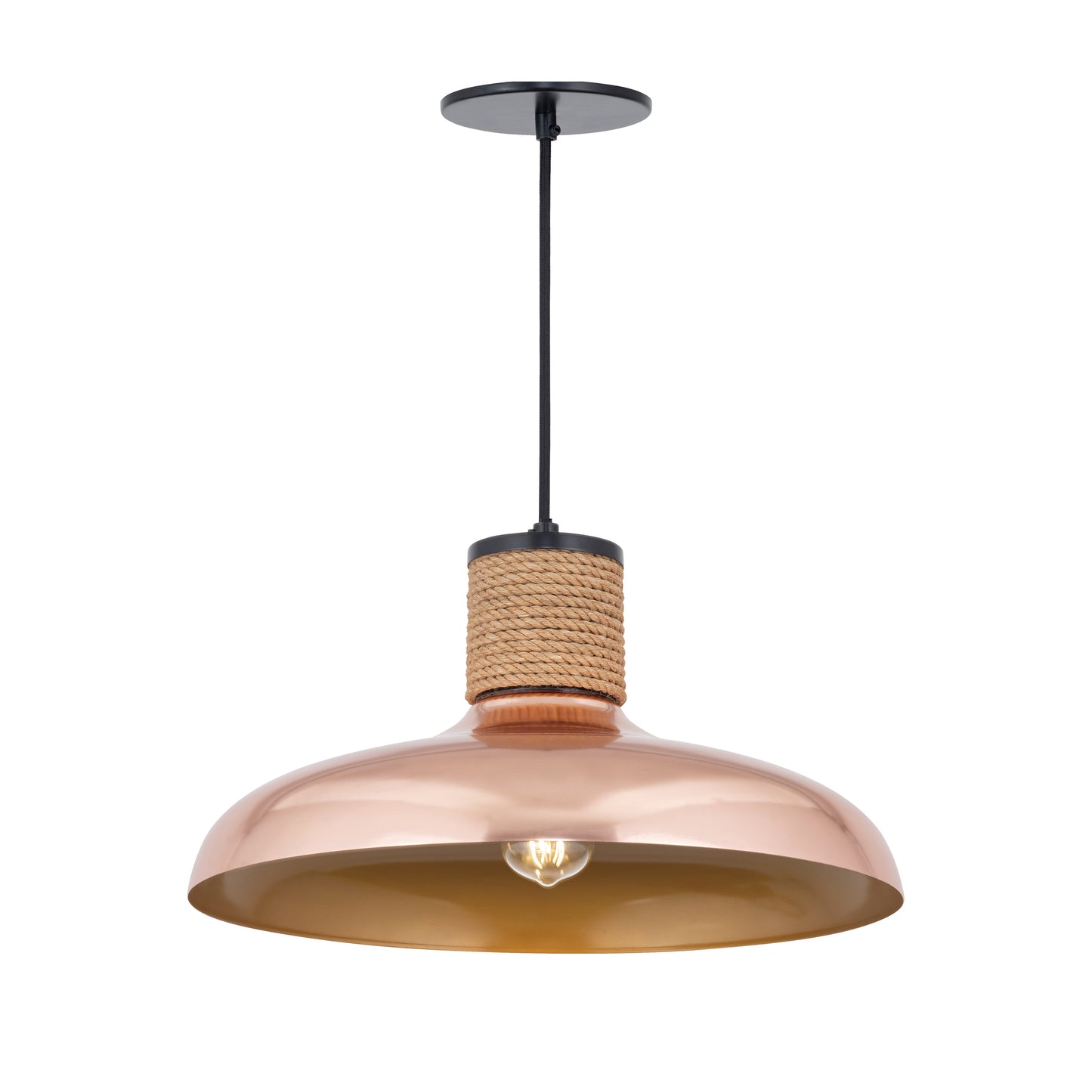 Bingham Large Pendant Copper by Maxim Lighting
