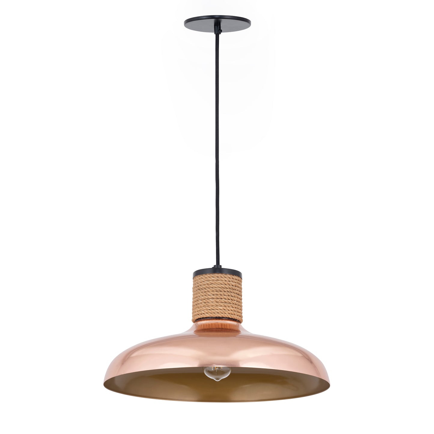 Bingham Large Pendant Copper by Maxim Lighting