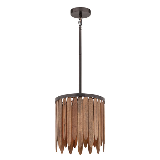 Marimba 12" Pendant Walnut by Maxim Lighting