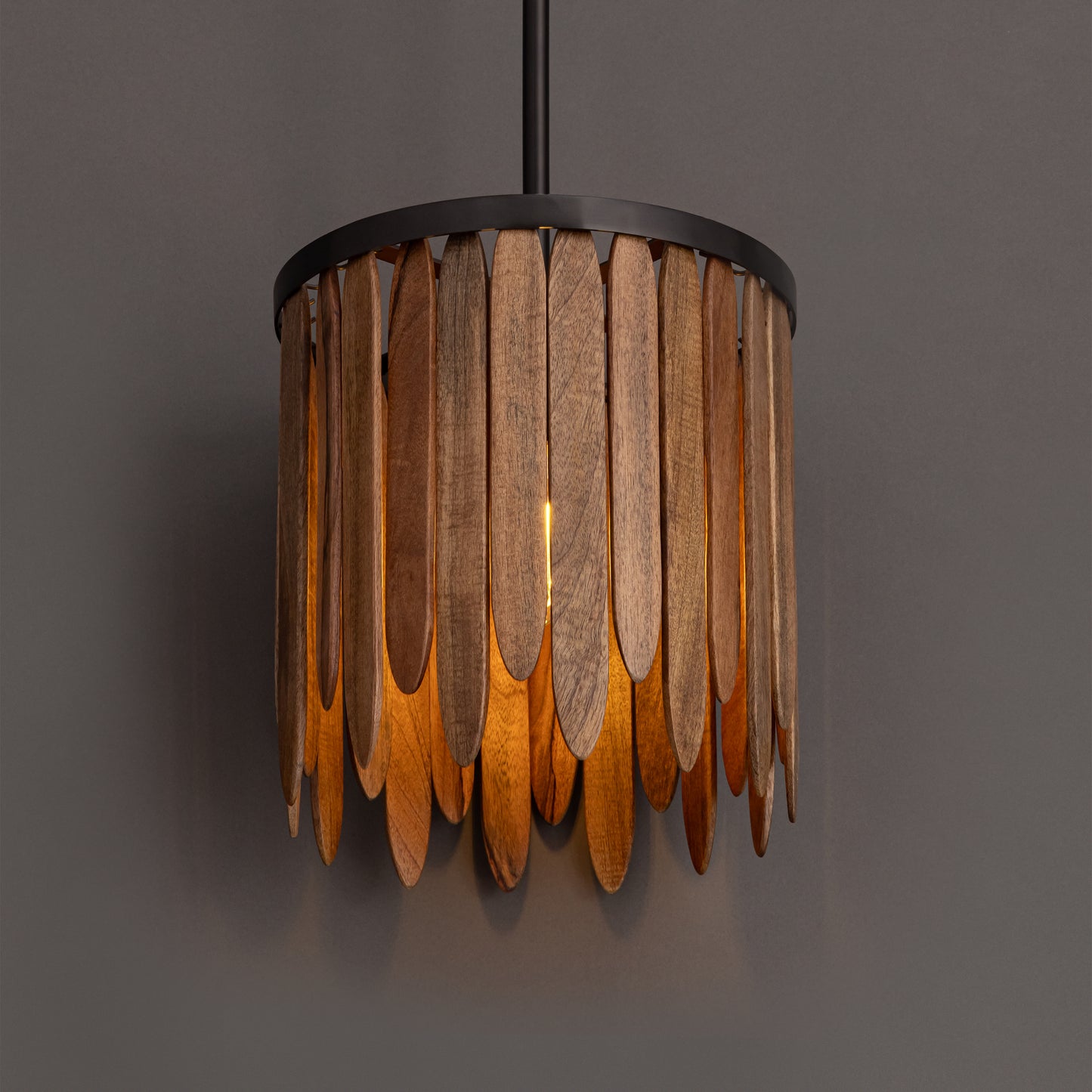 Marimba 12" Pendant Walnut by Maxim Lighting