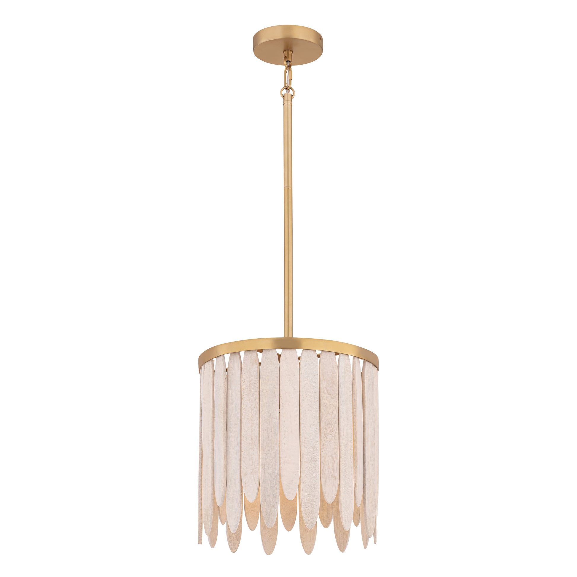 Marimba 12" Pendant Weathered White by Maxim Lighting