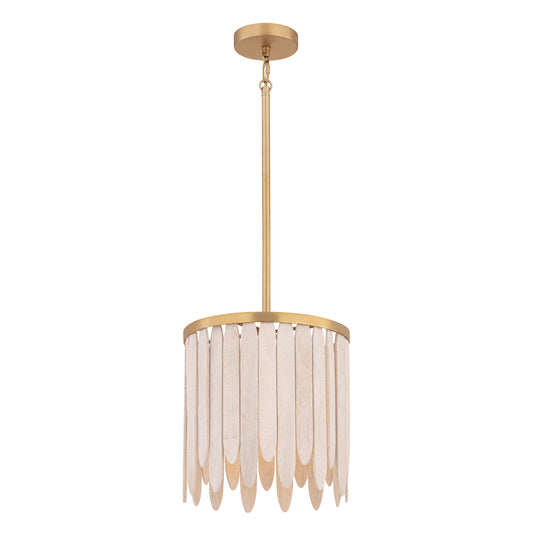 Marimba 12" Pendant Weathered White by Maxim Lighting