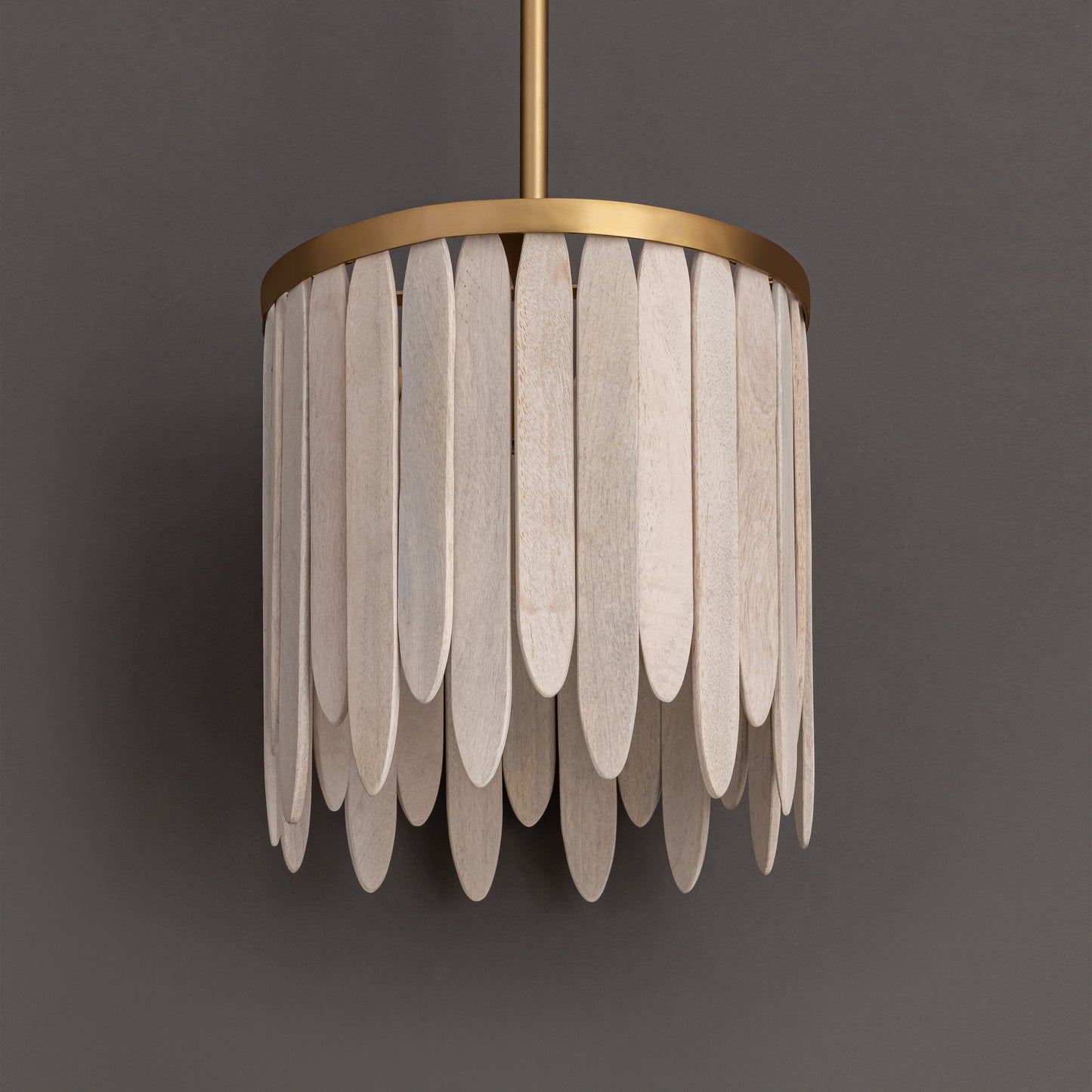 Marimba 12" Pendant Weathered White by Maxim Lighting