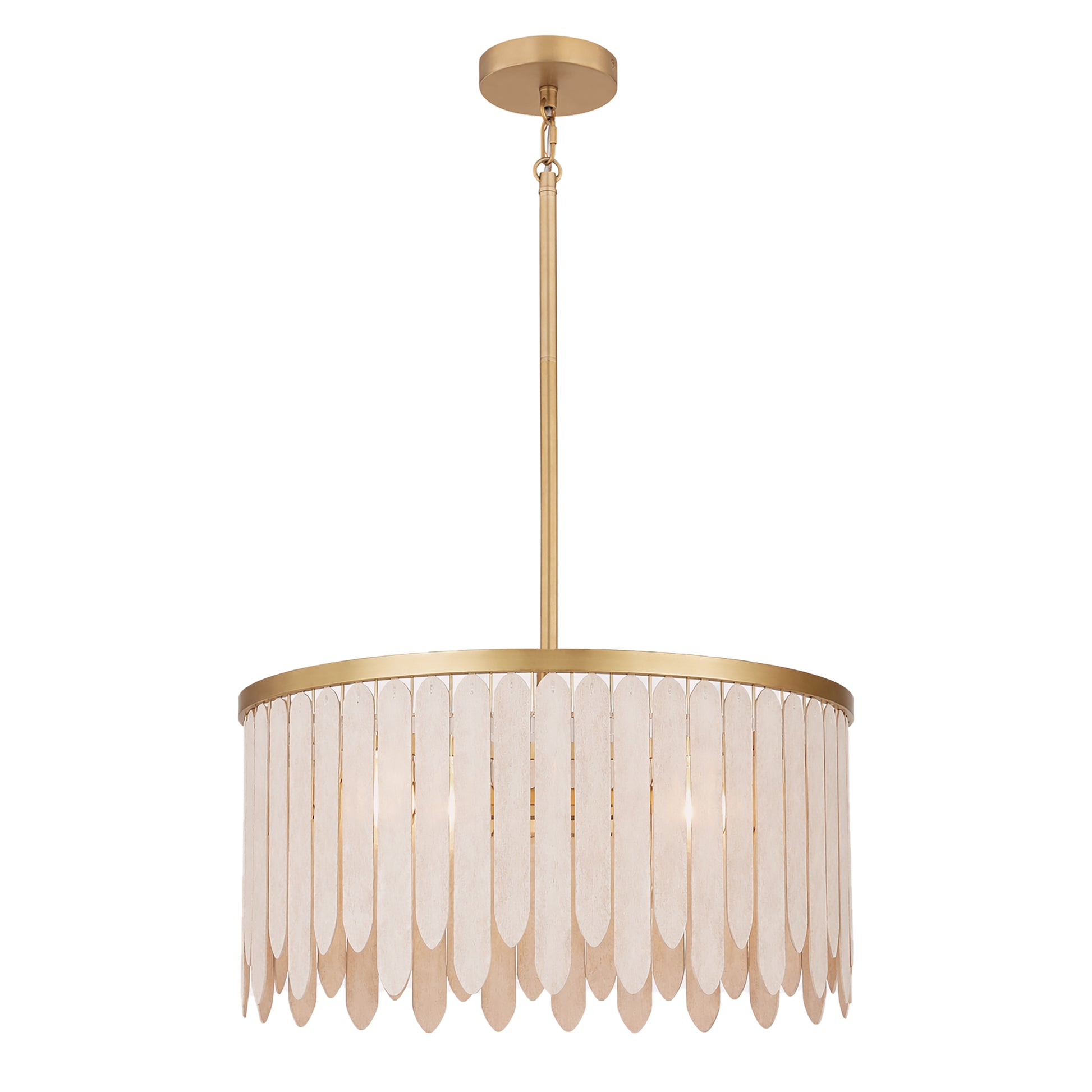 Marimba 26" Pendant Weathered White by Maxim Lighting