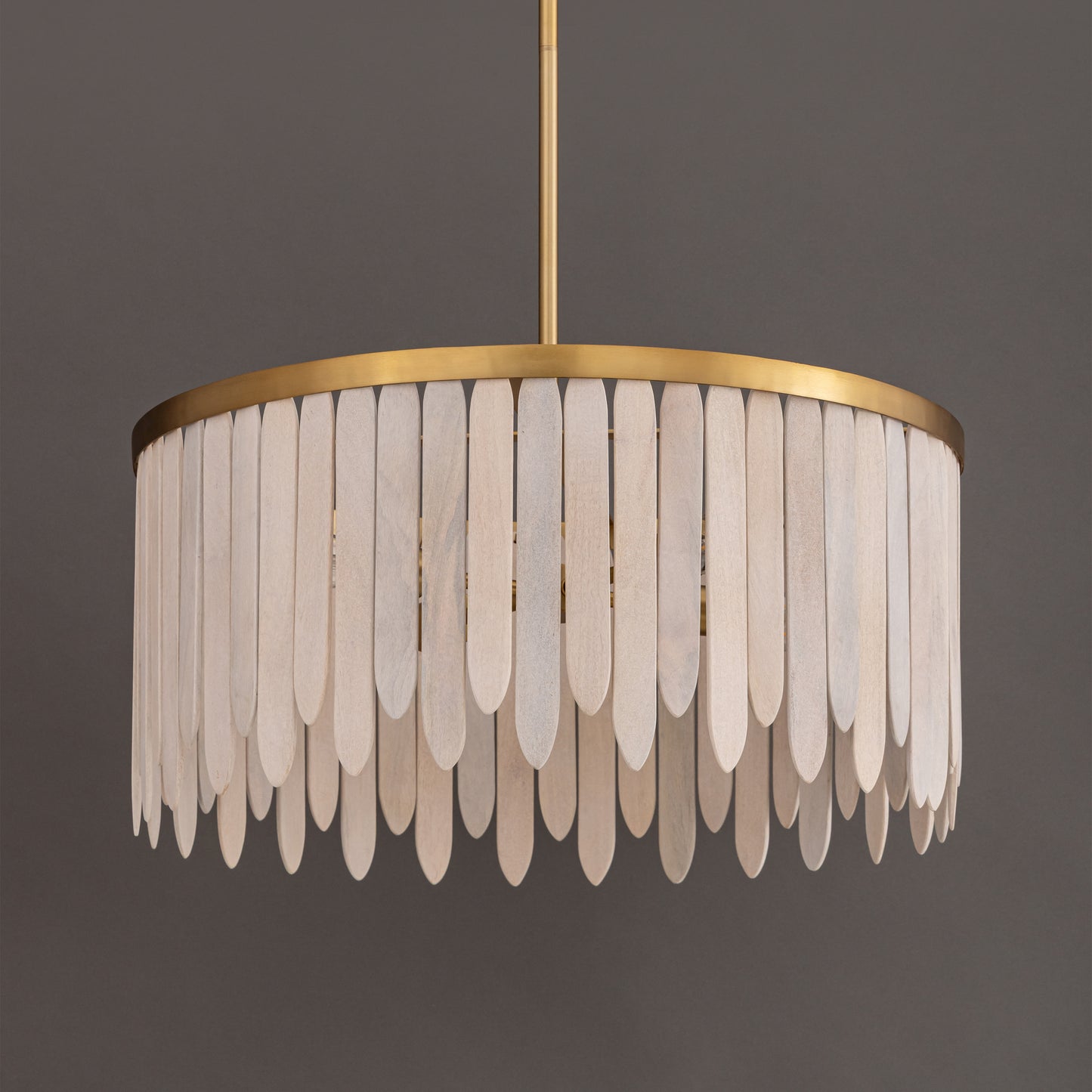 Marimba 26" Pendant Weathered White by Maxim Lighting