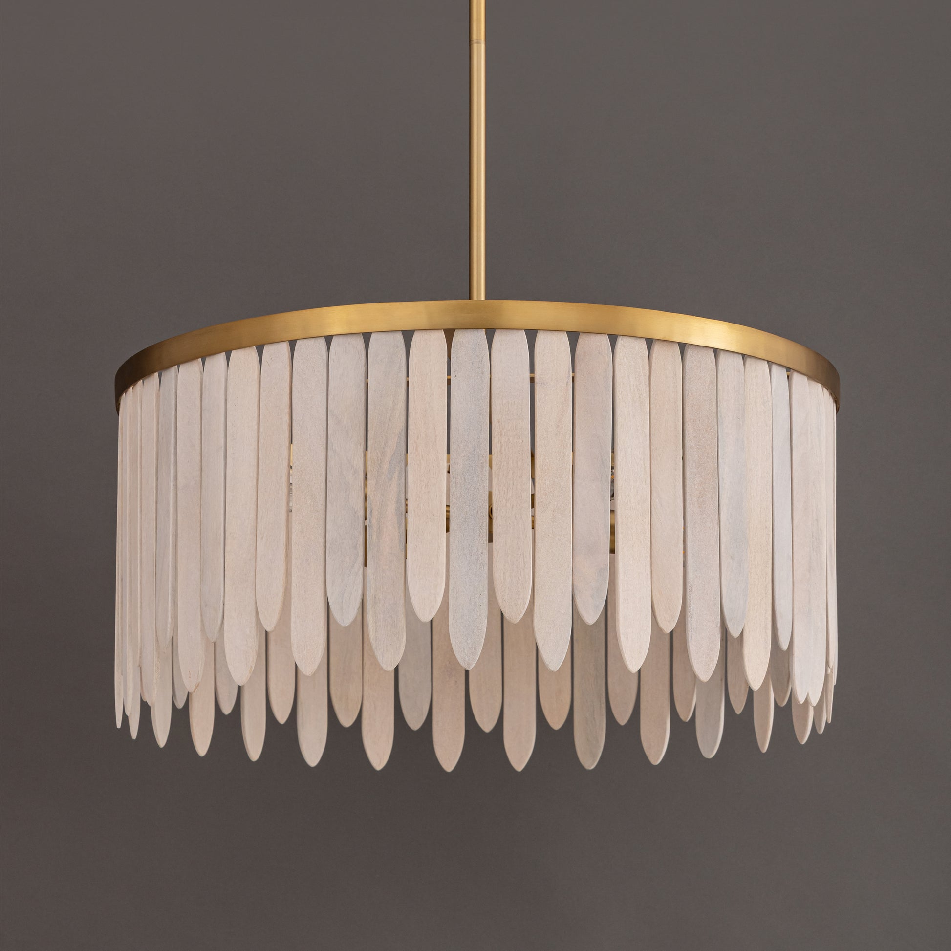 Marimba 26" Pendant Weathered White by Maxim Lighting
