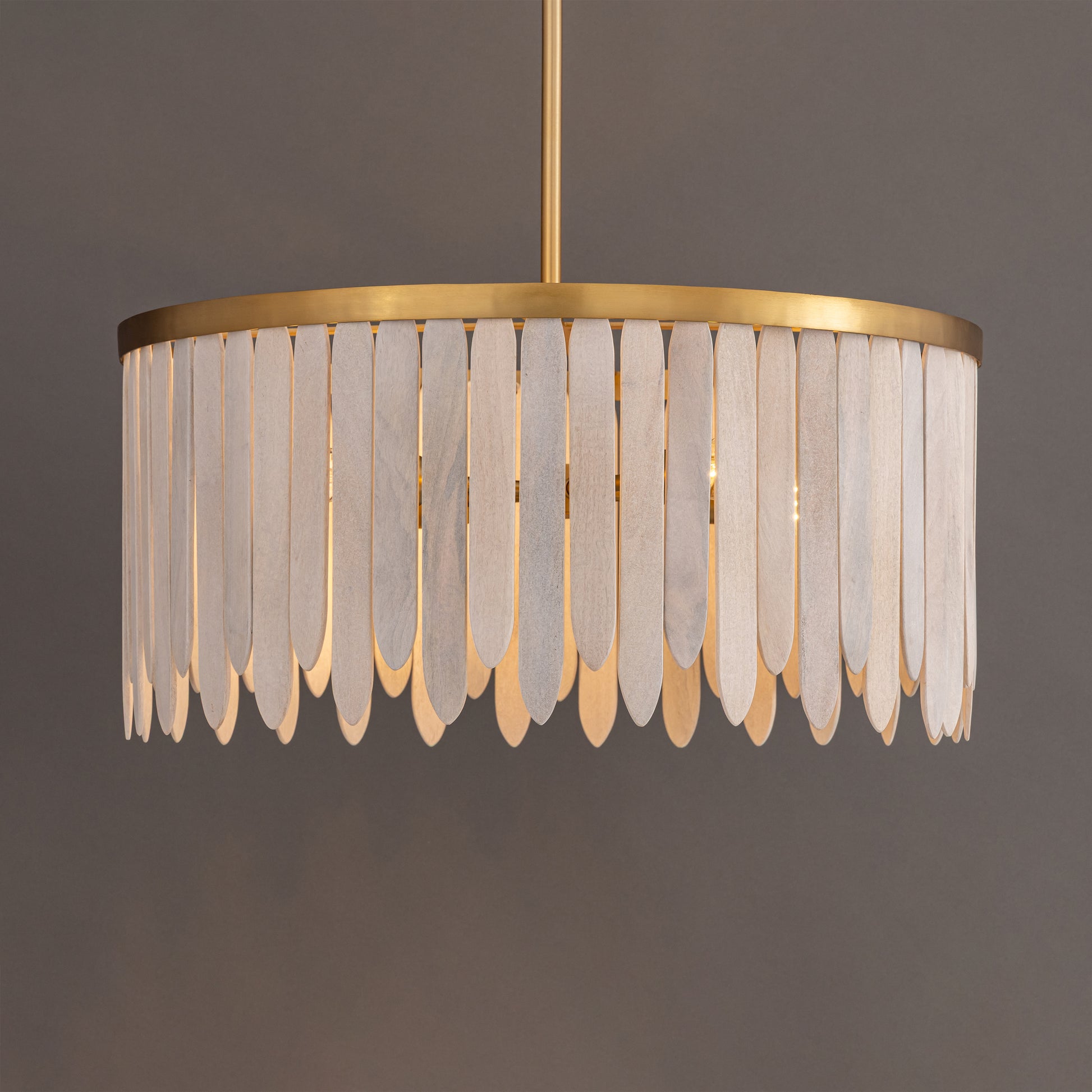 Marimba 26" Pendant Weathered White by Maxim Lighting