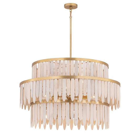 Marimba 3-Tier Chandelier Weathered White by Maxim Lighting