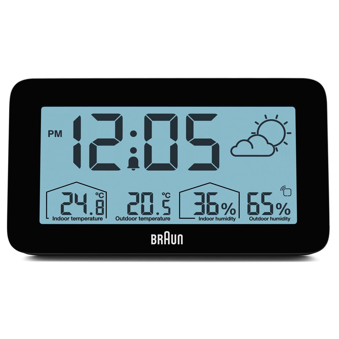 Braun BC13 Digital Weather Station & Alarm Clock, Black (photo 5 of 12)