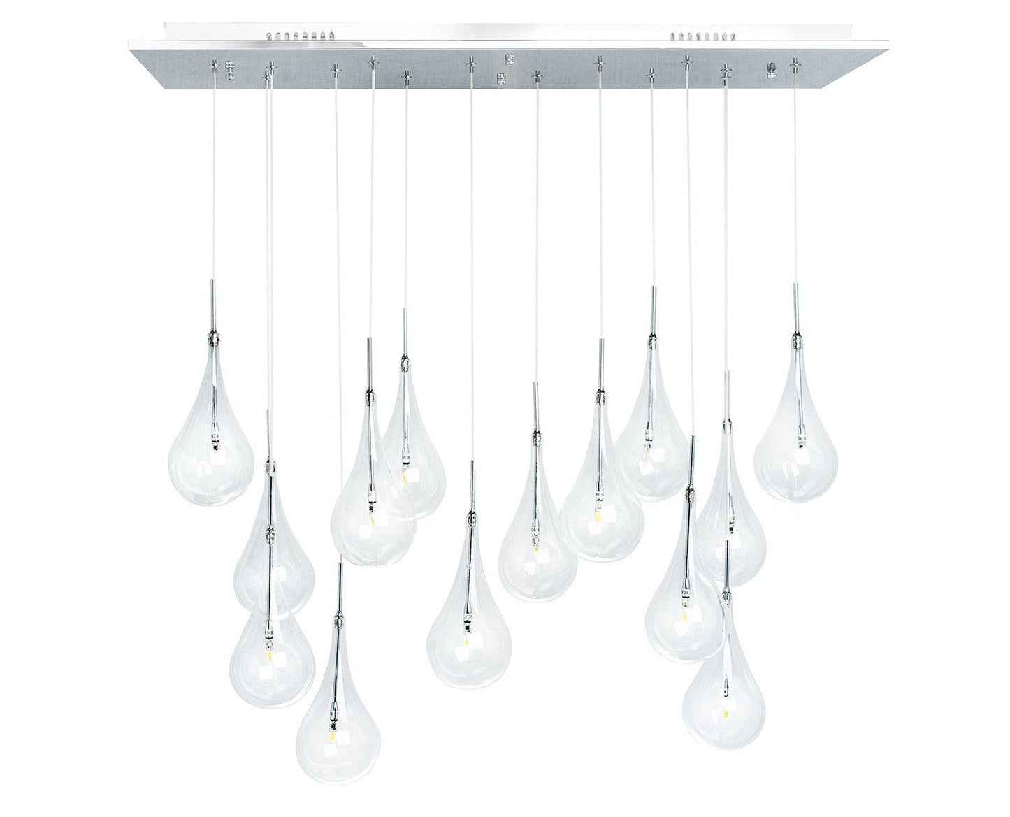 Modern Glass Drops Chandelier - Finesse Decor FL-712