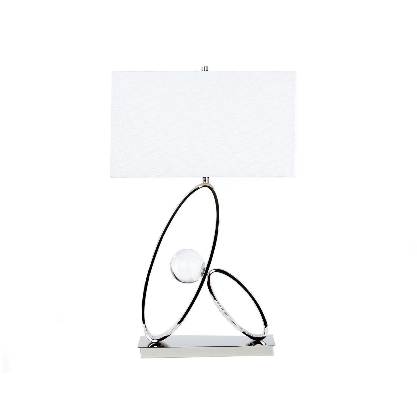 Ovals Crystal Table Lamp 1 Light by Finesse Decor FN-926