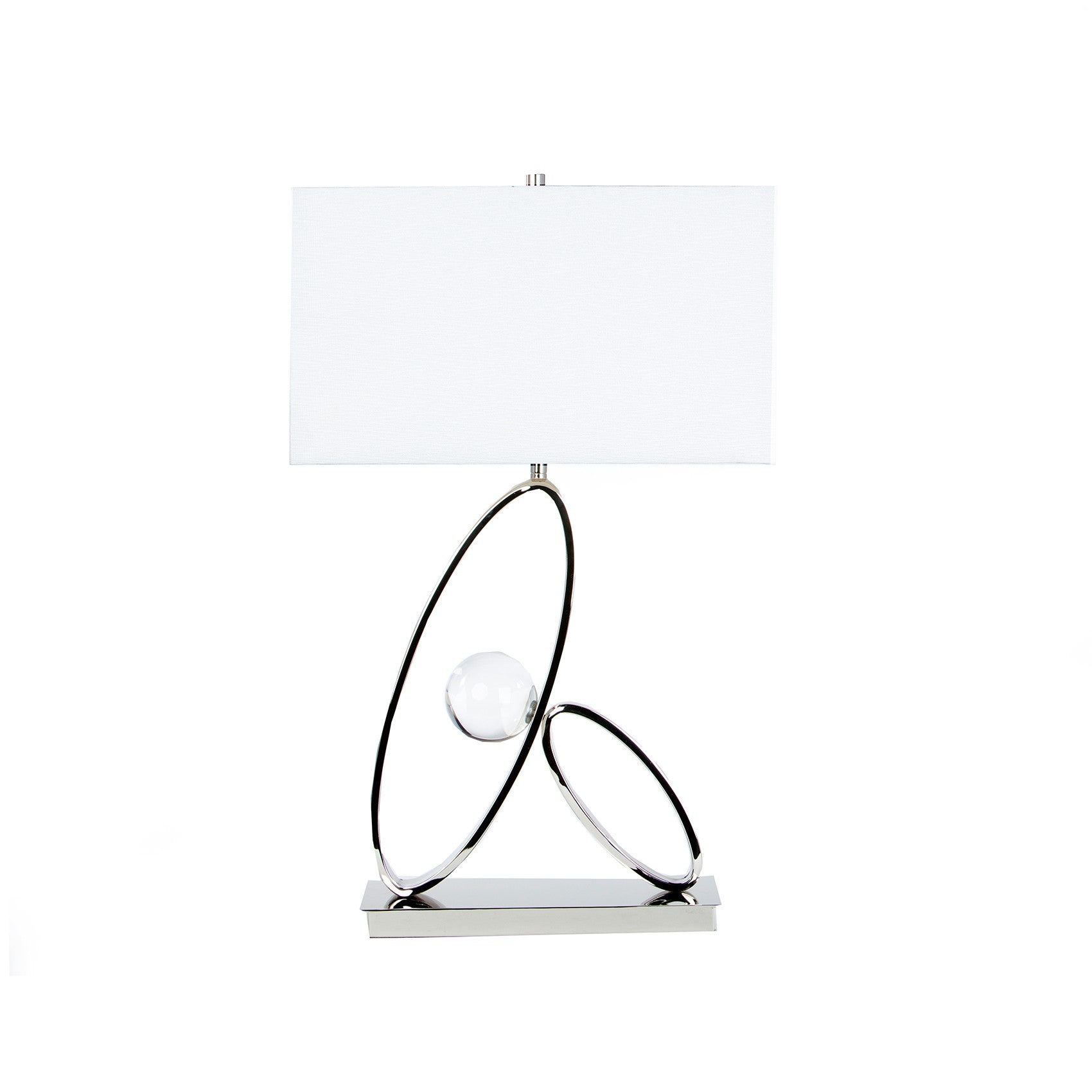 Ovals Crystal Table Lamp 1 Light by Finesse Decor FN-926