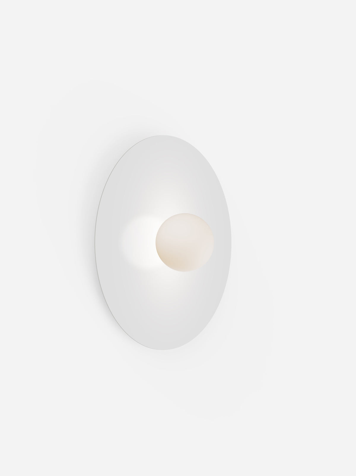 Pablo Designs Bola Disc Colors flush mount – 22" White disc