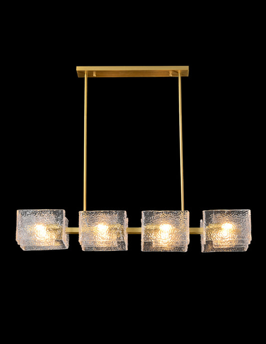 Sofia Pendant 8-Light in Antique Brass 2340AB by StarFire Crystal