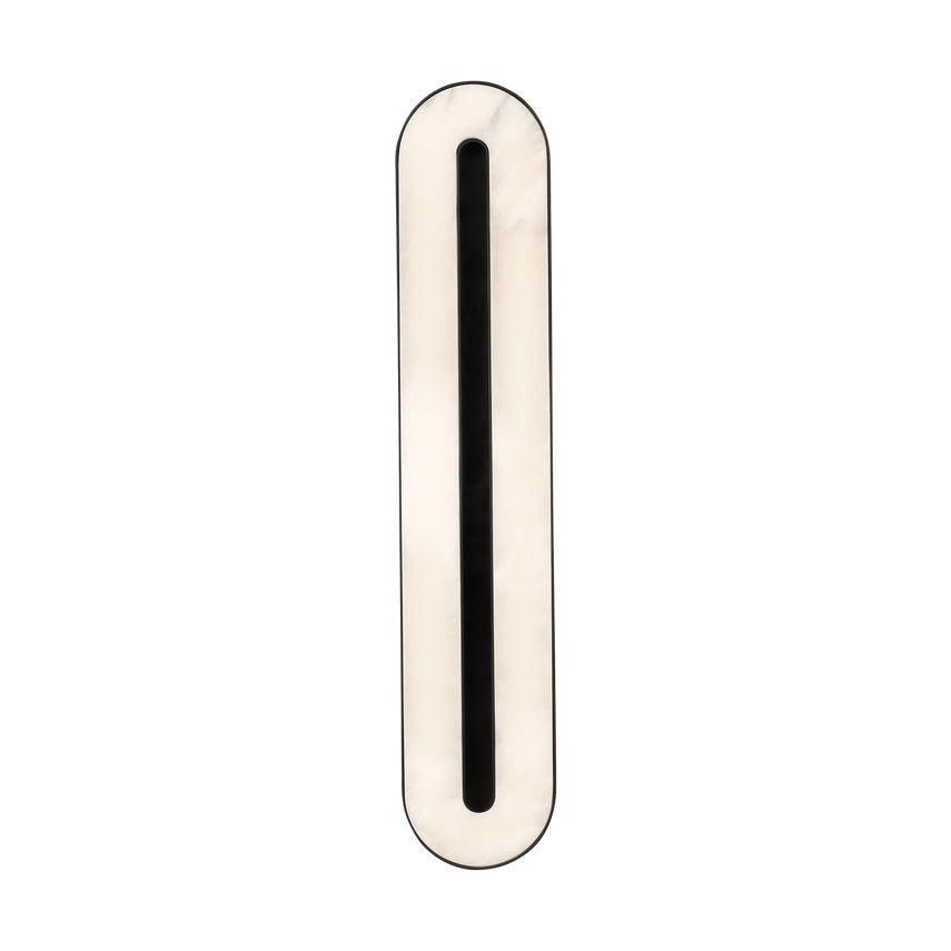 Visual Comfort Wyllis 24In Integrated Led Alabaster Wall Sconce Bronze