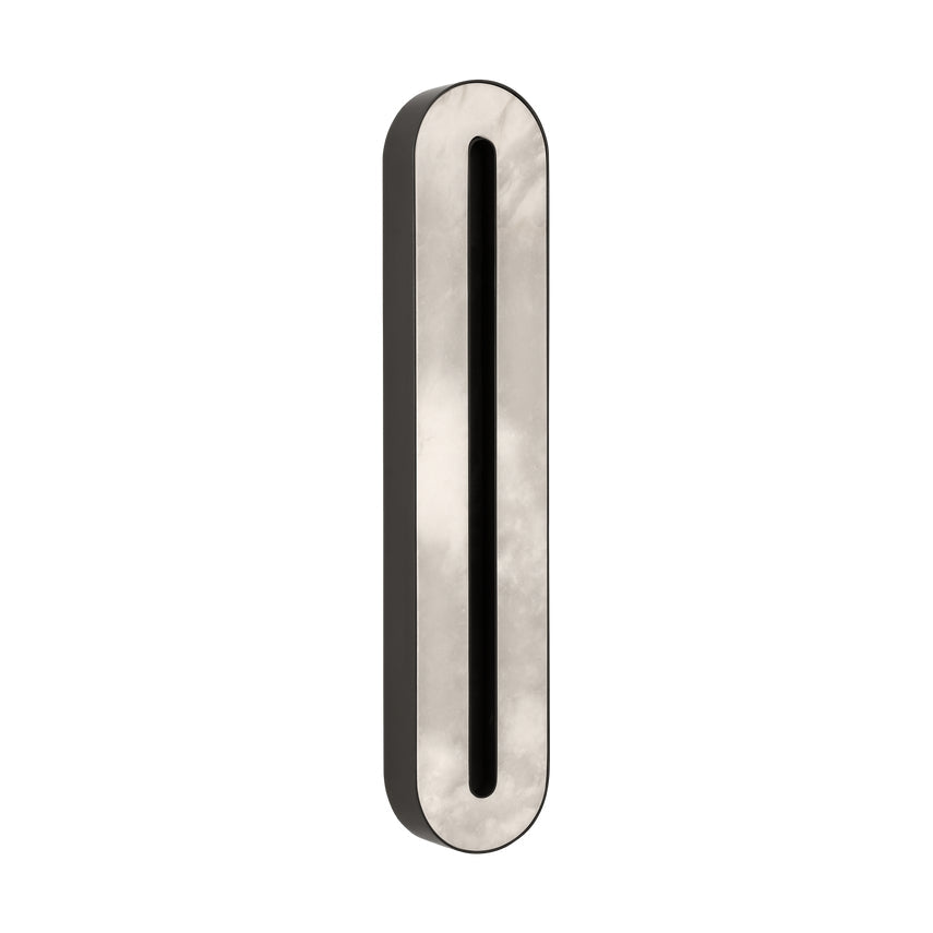 Visual Comfort Wyllis 24In Integrated Led Alabaster Wall Sconce Polished Nickel